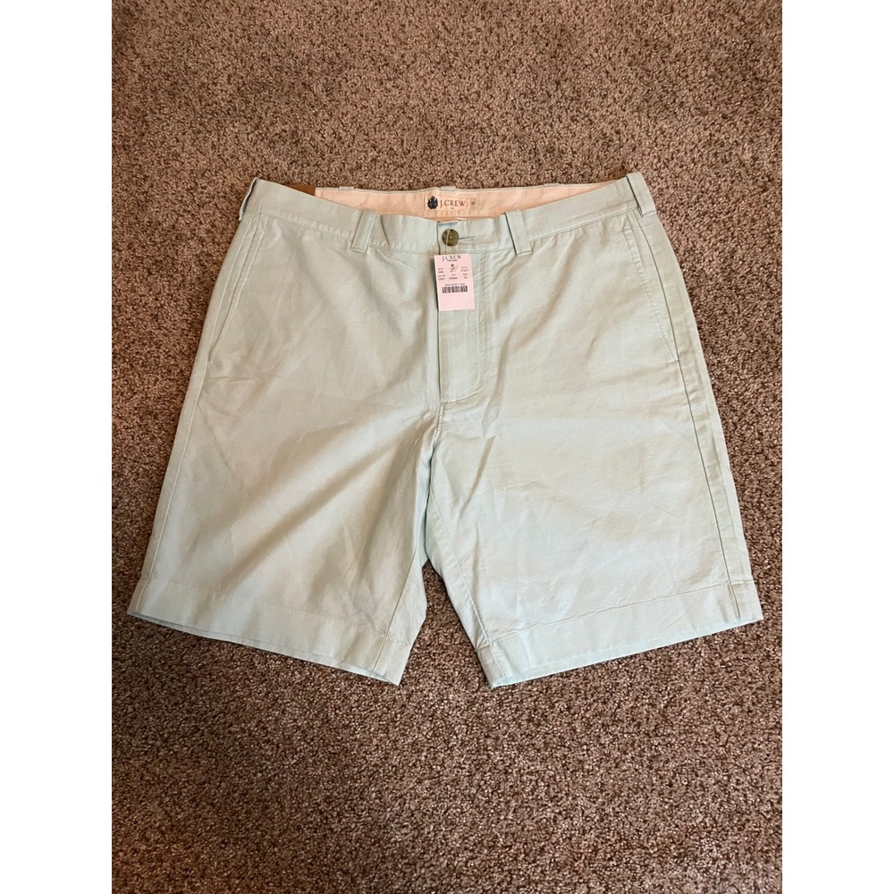 J. Crew Mens Gramercy Shorts 33 Light Blue 9" Inseam Cotton Chino NWT